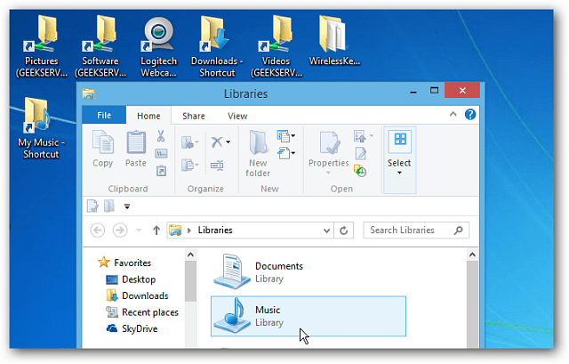 Esplora desktop di Windows 8