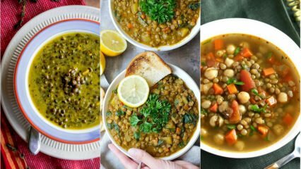 Ricetta deliziosa zuppa di lenticchie verdi condita