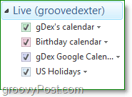 importa il calendario di Google in Windows Live