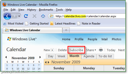 iscriviti al calendario di Windows Live a Google o ad un altro calendario