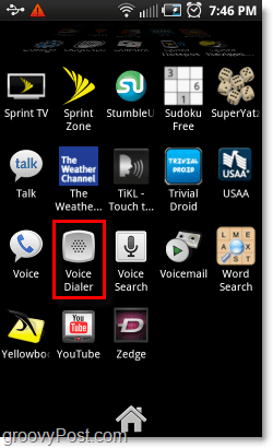 Apri Voice Dialer su telefoni Android
