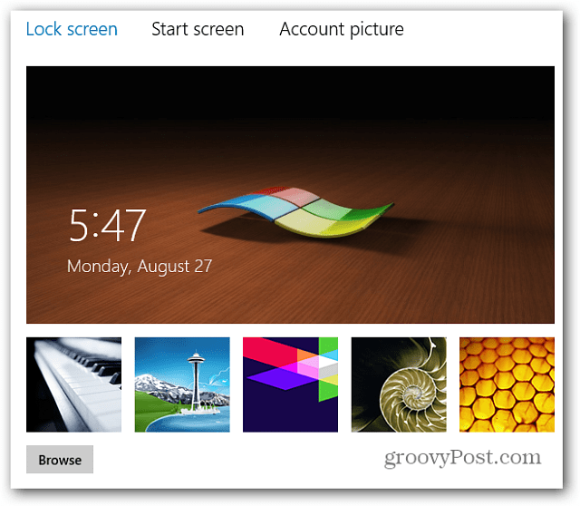 Come personalizzare la schermata di blocco di Windows 8