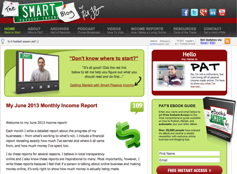 home page del reddito passivo intelligente