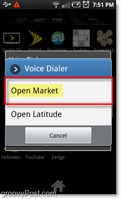 Apri il mercato delle app Android con la voce sui telefoni Android