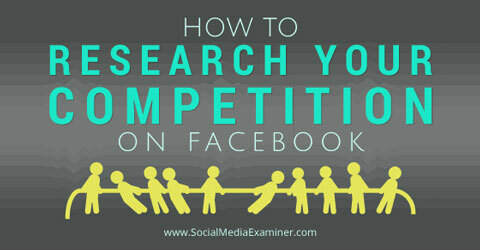 ricerca la concorrenza su Facebook