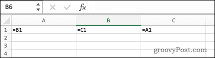Un riferimento circolare indiretto in Excel