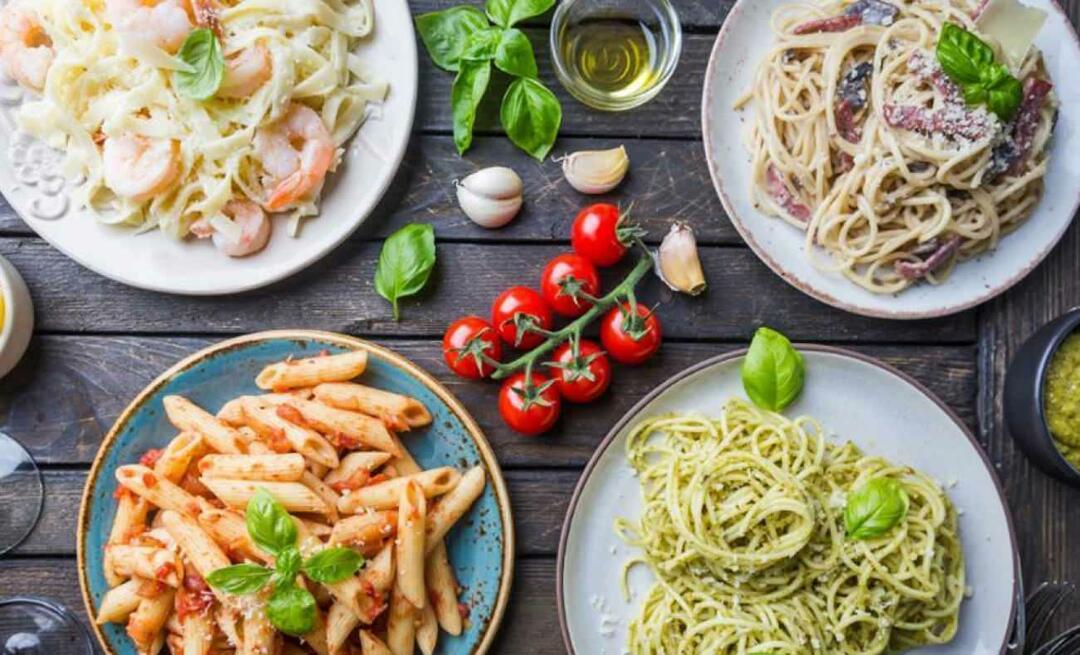 Le ricette di pasta più diverse! 4 tipi di ricette di pasta per la giornata nazionale della pasta