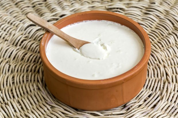 cura dello yogurt con fusione del ventre