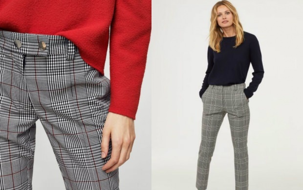 combinazioni di pantaloni a quadri grigi