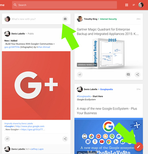 nuove opzioni di post di google plus