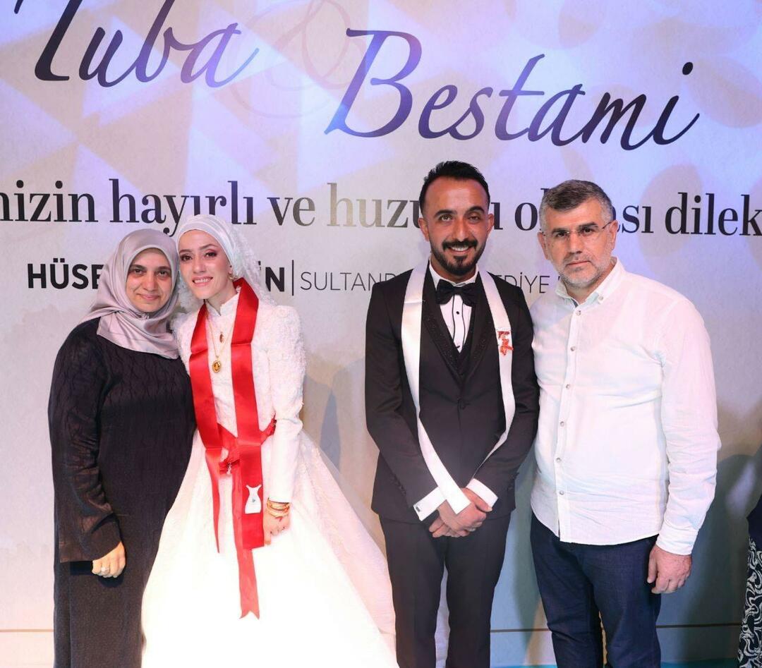 La coppia di sopravvissuti al terremoto, il cui abito da sposa è stato realizzato da Emine Erdoğan, è entrata nella casa del mondo!