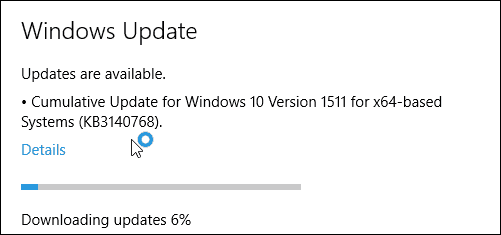 Aggiornamento cumulativo per Windows 10 KB3140768