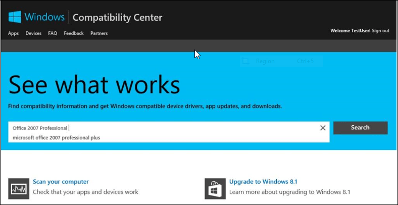 Microsoft ha ucciso il suo sito Web di compatibilità di Windows