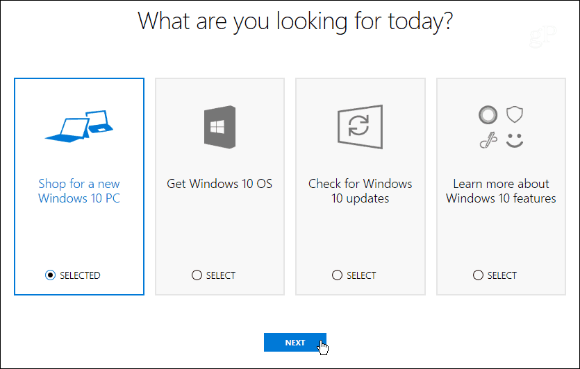 windows aiuta a scegliere