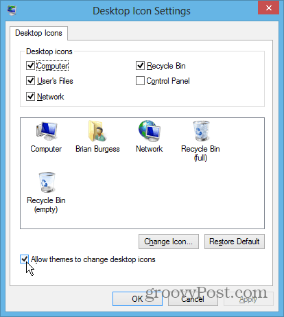Icona desktop Impostazioni