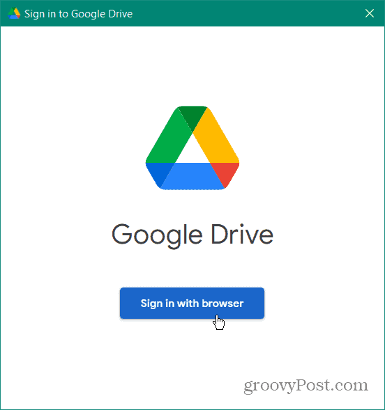  accedi aggiungi Google Drive a Esplora file