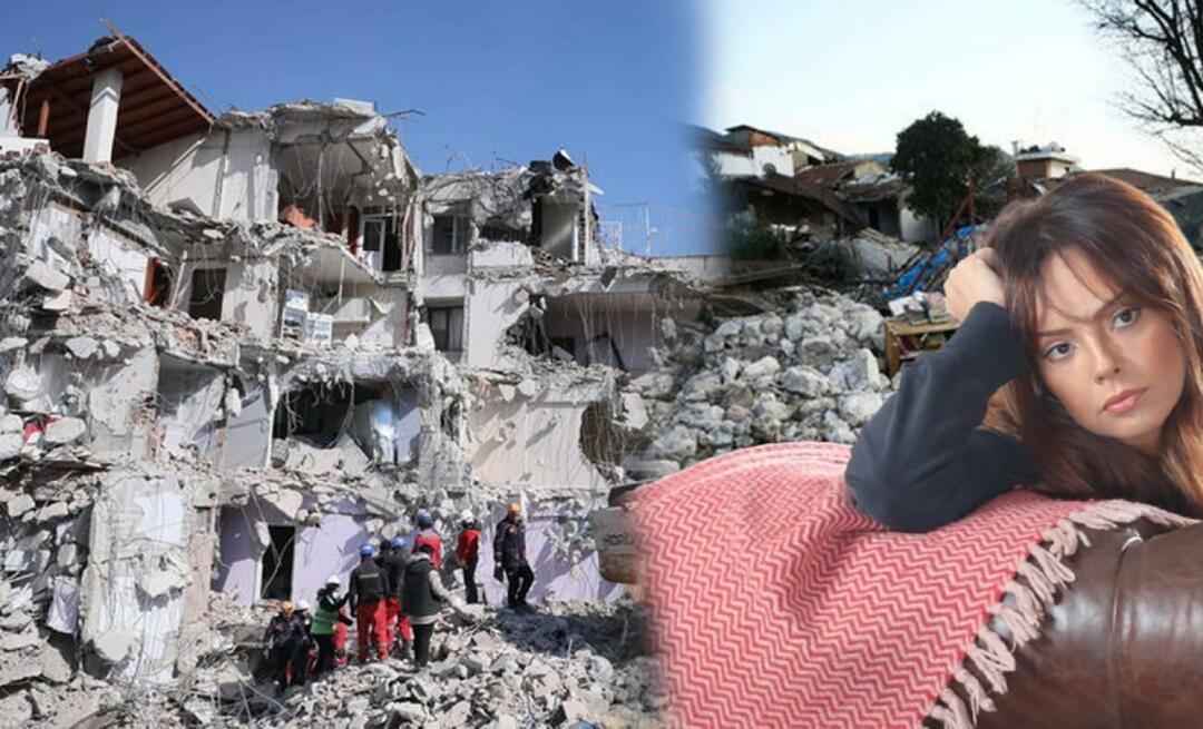 Straziante condivisione del terremoto da Ebru Gündeş!