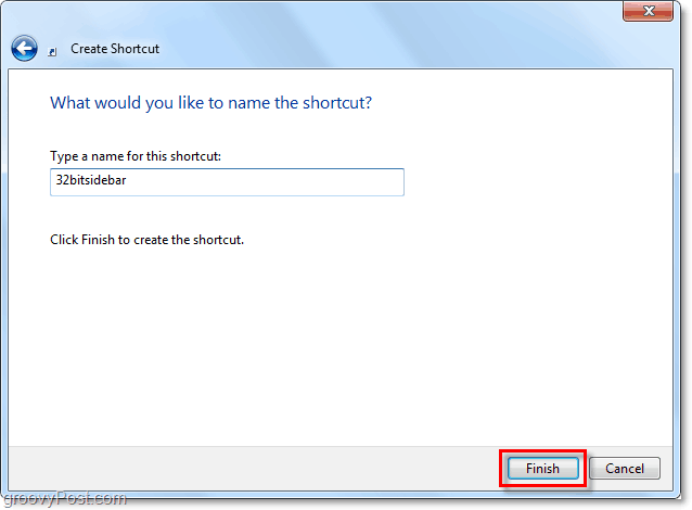 nominare un collegamento in Windows 7