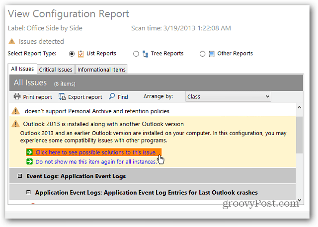 Risolvi i problemi di Microsoft Office con Office Configuration Analyzer Tool