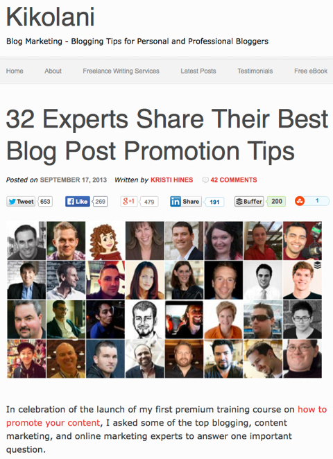 32 esperti condividono il loro miglior post sul blog