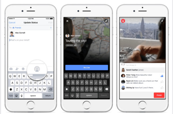 Facebook espande il video live su iPhone