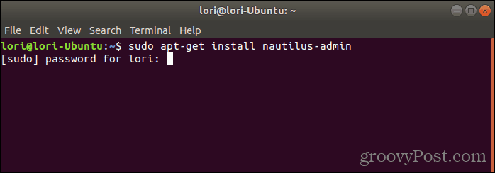 Installa Nautilus Admin