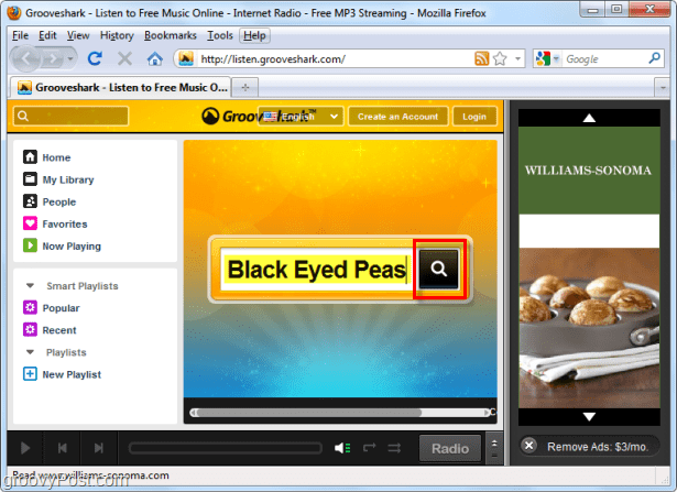 cerca Grooveshark per Black Eyed Peas