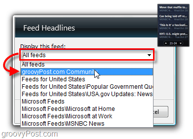 Come abilitare il gadget del lettore di feed RSS di Windows 7