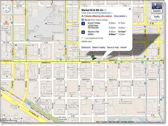 google maps di transito desktop