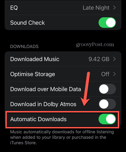 download automatici di musica Apple su