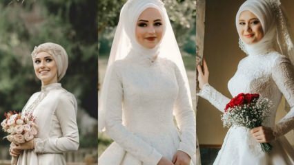 Modelli di fascia da sposa nella moda hijab 2019 