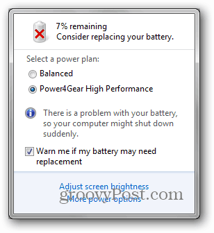 considera di sostituire la batteria di Windows 7