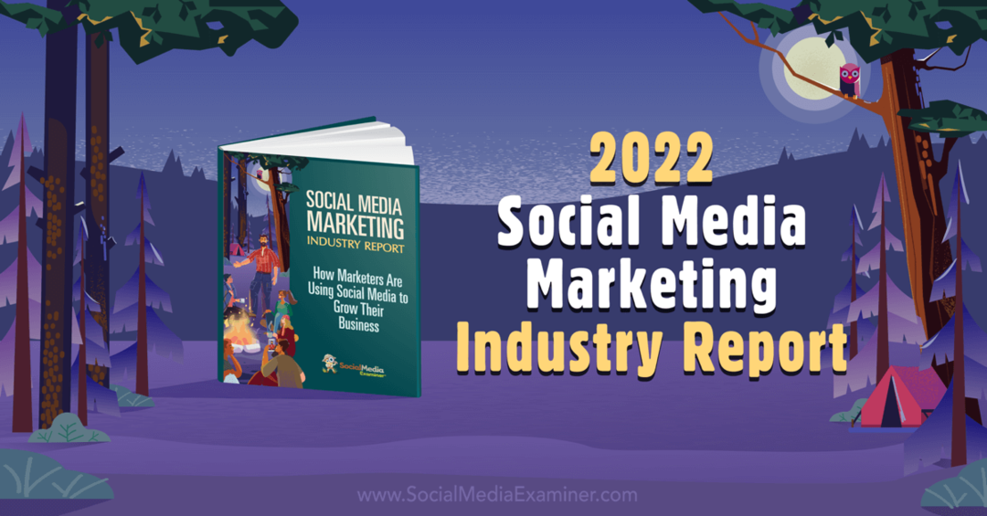 Rapporto 2022 sul settore del marketing dei social media: Esaminatore dei social media