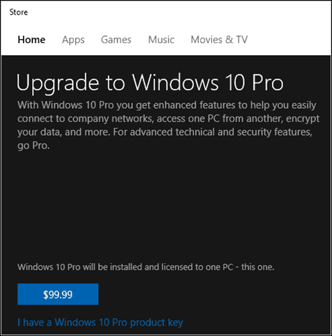 Archivio chiavi Microsoft Windows 10 Pro Pack