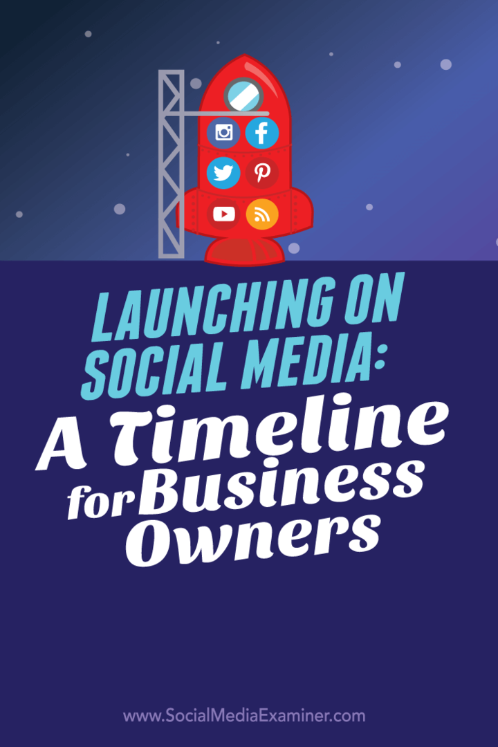 Lancio sui social media: una cronologia per gli imprenditori: Social Media Examiner