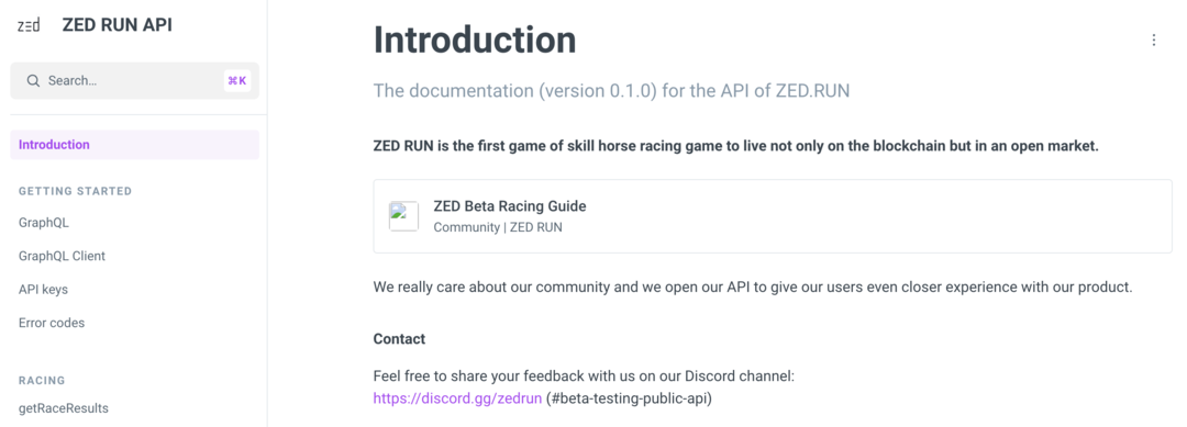 zed-run-api-condivisione