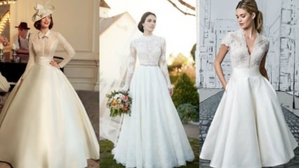 Moda abito da sposa vintage