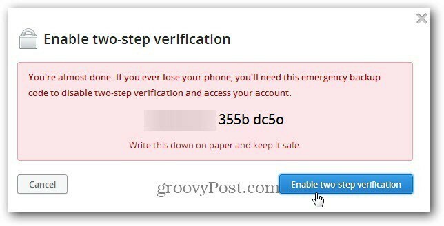 Come abilitare la verifica in due passaggi di Dropbox