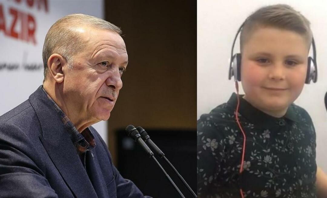 Il presidente Erdoğan ha ascoltato Fevzi Kaan Türker, il nome fenomeno della canzone "Isabella", dal vivo!