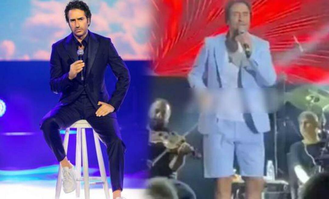 Mahsun Kırmızıgül, che ha ricevuto reazioni per essere apparso sul palco in pantaloncini, ha ricevuto una risposta alle critiche.