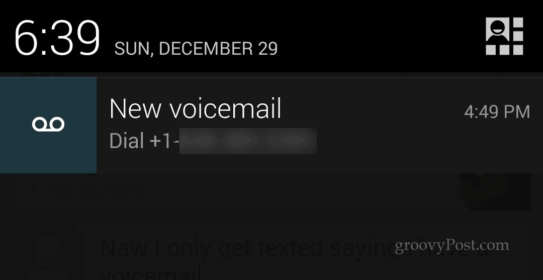Rimuovi la fastidiosa notifica Voicemail su Android