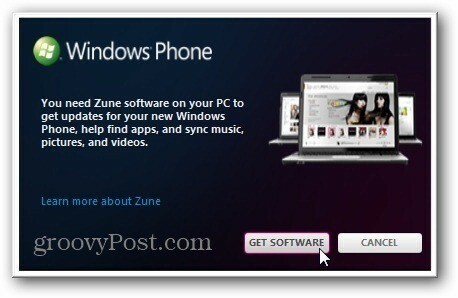Ottieni il software Zune