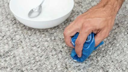 Come rimuovere la macchia di vomito sul tappeto? Metodo semplice per rimuovere la macchia di vomito