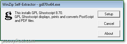 come installare ghostscript in Windows 7 