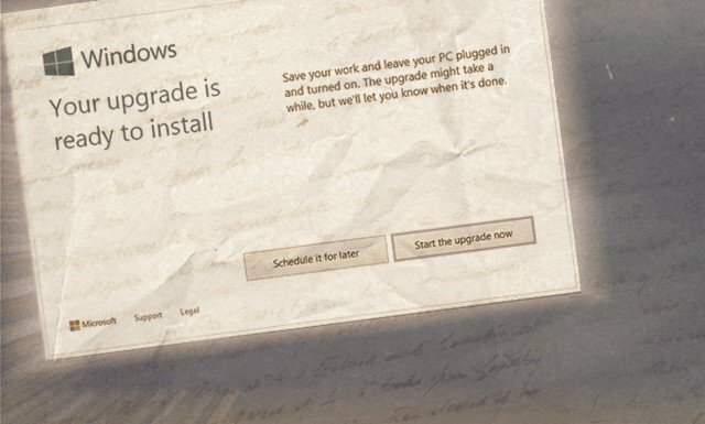 Notifica pronta per l'aggiornamento a Windows 10