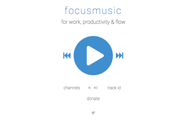 Ottieni musica per concentrarti su FocusMusic.fm.