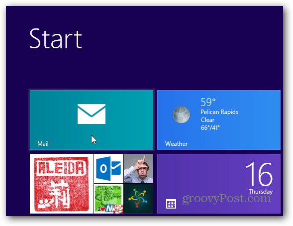 Avviare Windows 8 Mail Client